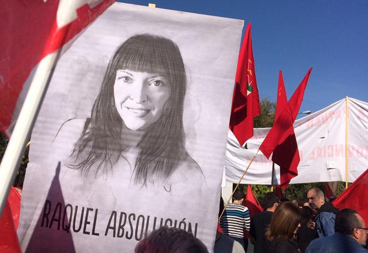 El 22 de marzo de 2014 y tras participar en las Marchas de la Dignidad Raquel Tenías fue arremetida de manera violenta por un grupo de antidisturbios que la aplastaron…